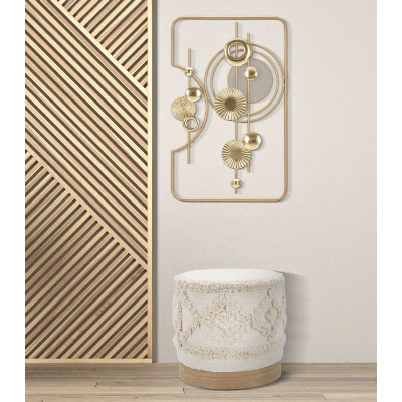 Panel de pared dorado: un brillo elegante para tus interiores (49,5 x 3,8 x 80 cm)