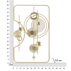 Panel de pared dorado: un brillo elegante para tus interiores (49,5 x 3,8 x 80 cm)
