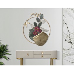 Panel de pared GARD – Hierro de diseño natural (67 x 8 x 74 cm)