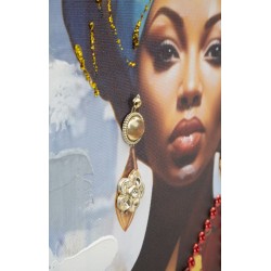 Cuadro enmarcado DAPHNE – Elegancia y estilo contemporáneo (52 x 4,5 x 152 cm)