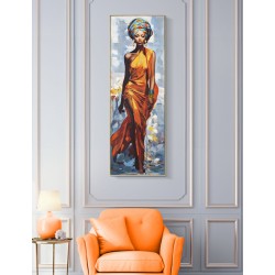 Cuadro enmarcado DAPHNE – Elegancia y estilo contemporáneo (52 x 4,5 x 152 cm)