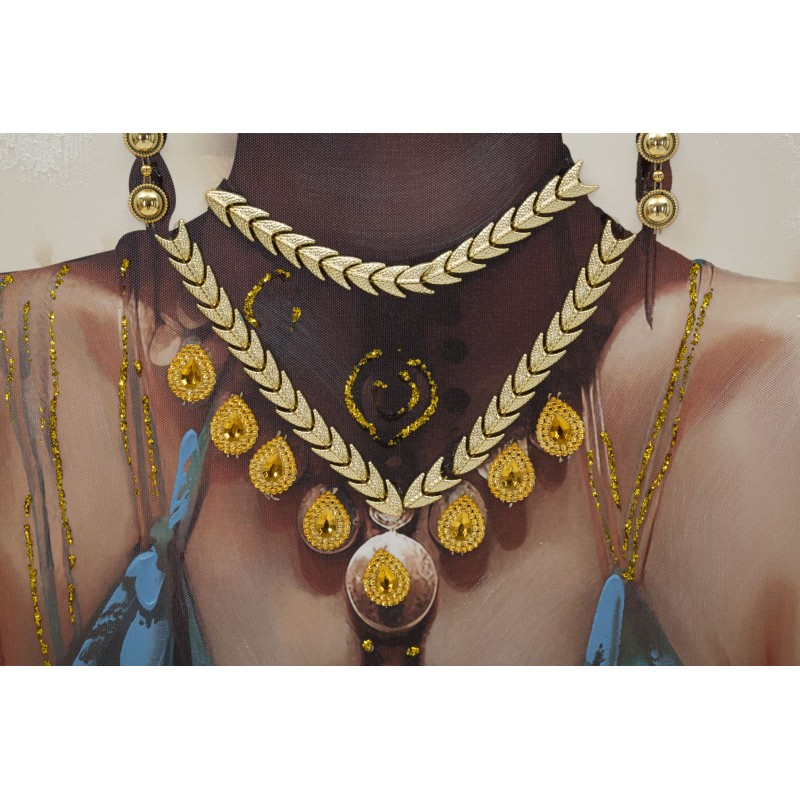 Cuadro enmarcado AYDA – Variación contemporánea (72 x 4,5 x 102 cm)