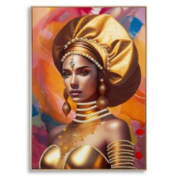 Cuadro enmarcado SAMIRA – Un acabado elegante y con estilo (72 x 4,5 x 102 cm)