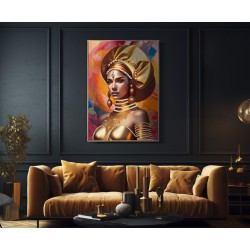 Cuadro enmarcado SAMIRA – Un acabado elegante y con estilo (72 x 4,5 x 102 cm)