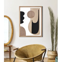 Panel de pared ASTRY – Versión B, diseño refinado (60 x 2 x 80 cm)