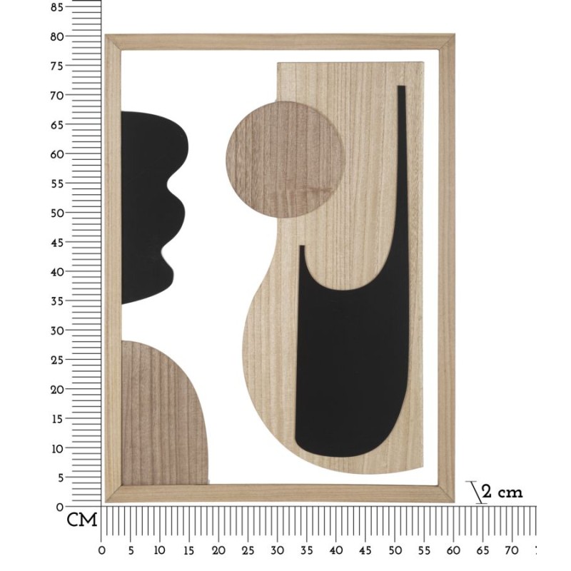 Panel de pared ASTRY – Versión B, diseño refinado (60 x 2 x 80 cm)