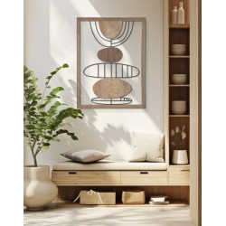 Panel mural ASTROY – Modernidad y líneas armoniosas (60 x 2 x 80 cm)