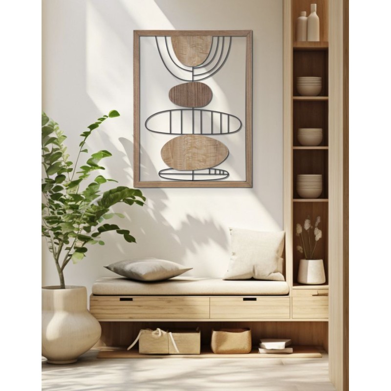 Panel mural ASTROY – Modernidad y líneas armoniosas (60 x 2 x 80 cm)