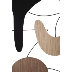 Panel mural ASTROY – Versión B, elegancia contemporánea (60 x 2 x 80 cm)