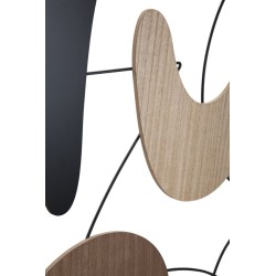 Panel mural ASTROY – Versión B, elegancia contemporánea (60 x 2 x 80 cm)