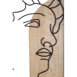 Panel mural DAVID – Versión B, líneas armoniosas (55 x 2 x 80 cm)