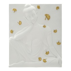 Panel de pared de Buda – Serenidad y espiritualidad (46 x 5,7 x 55,5 cm)