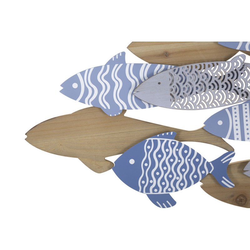 Panel mural de peces marinos: un toque natural y marino (91 x 3 x 33,5 cm)