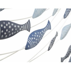 Panel mural PESCI – Elegancia y sencillez (96,5 x 1,5 x 61 cm)