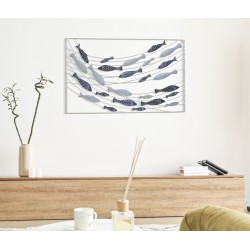 Panel mural PESCI – Elegancia y sencillez (96,5 x 1,5 x 61 cm)