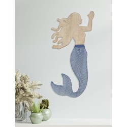Panel mural SIRENA – Ligereza y finura decorativa (30,5 x 2 x 60 cm)