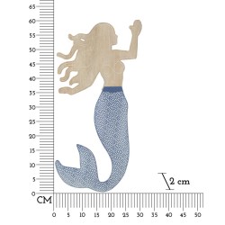 Panel mural SIRENA – Ligereza y finura decorativa (30,5 x 2 x 60 cm)