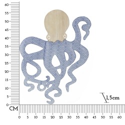 Panel mural de pulpo – Creatividad y originalidad (41 x 1,5 x 57 cm)