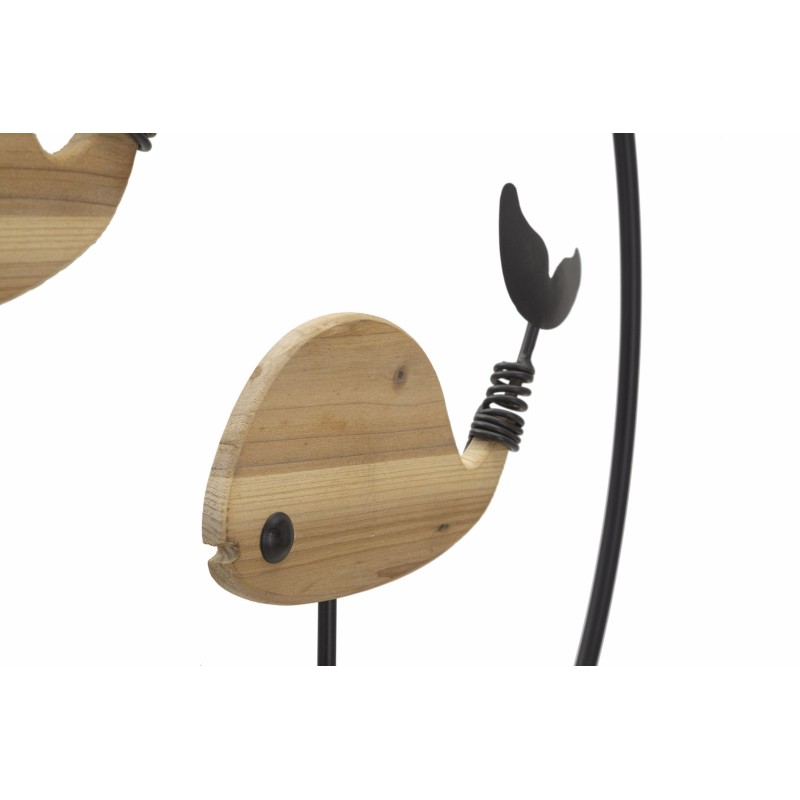 Panel de pared BALLENA – Decoración marina contemporánea (56 x 2 x 60 cm)