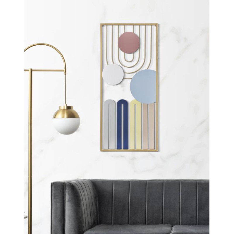 Panel de pared COLORFUL – A – Colores vibrantes y brillantes (37 x 2 x 84 cm)