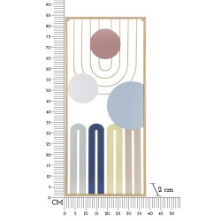 Panel de pared COLORFUL – A – Colores vibrantes y brillantes (37 x 2 x 84 cm)