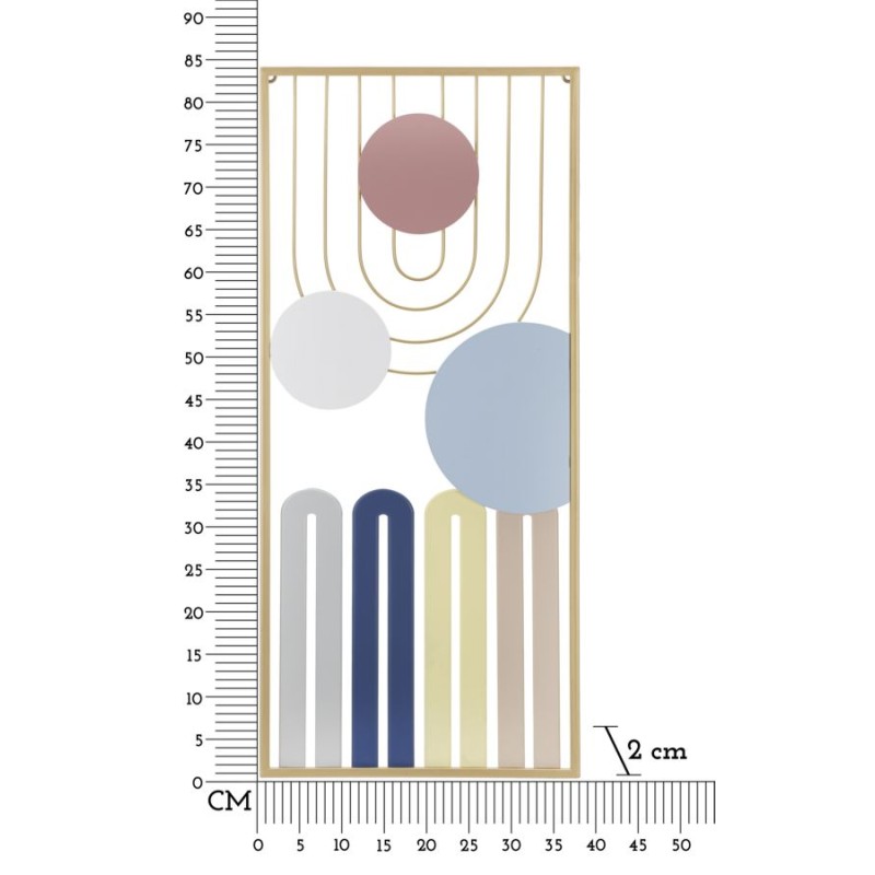 Panel de pared COLORFUL – A – Colores vibrantes y brillantes (37 x 2 x 84 cm)