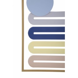 Panel de pared COLORFUL – B – Armonía cromática (37,5 x 2 x 84 cm)