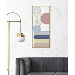 Panel de pared COLORFUL – B – Armonía cromática (37,5 x 2 x 84 cm)