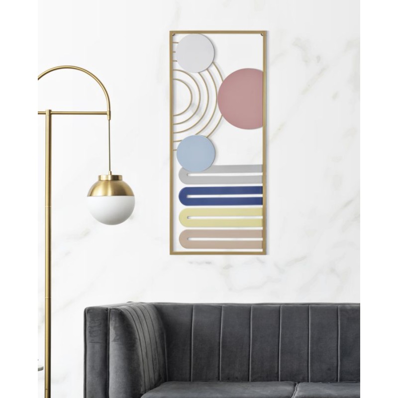 Panel de pared COLORFUL – B – Armonía cromática (37,5 x 2 x 84 cm)