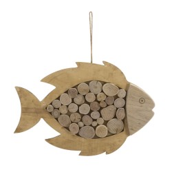Peces colgantes naturales – Tacto auténtico y natural (42,5 x 2 x 28,5 cm)