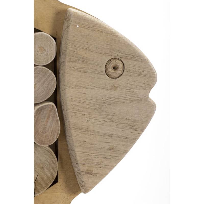 Peces colgantes naturales – Tacto auténtico y natural (42,5 x 2 x 28,5 cm)