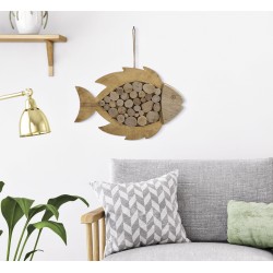 Peces colgantes naturales – Tacto auténtico y natural (42,5 x 2 x 28,5 cm)