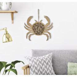 Cangrejo natural colgante – Originalidad marina (35 x 2 x 31 cm)