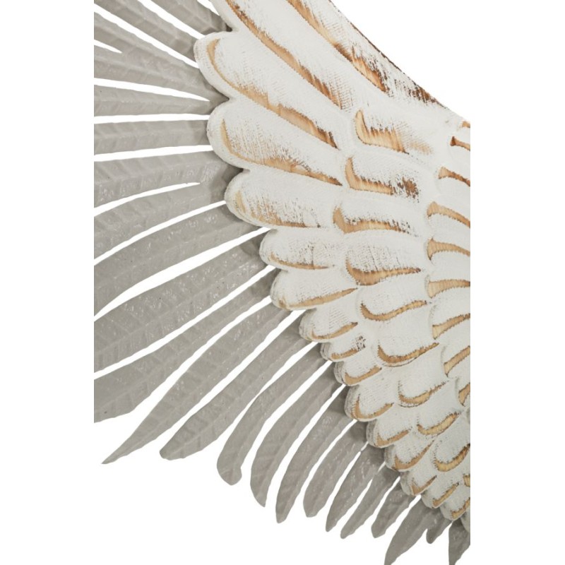 Panel de pared Alas Naturales – Juego de 2 piezas aéreas (43,8 x 2,5 x 104 cm)