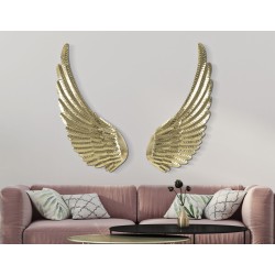 Panel de pared Wings Amy – Juego de 2, elegancia etérea (60 x 4,4 x 130 cm)