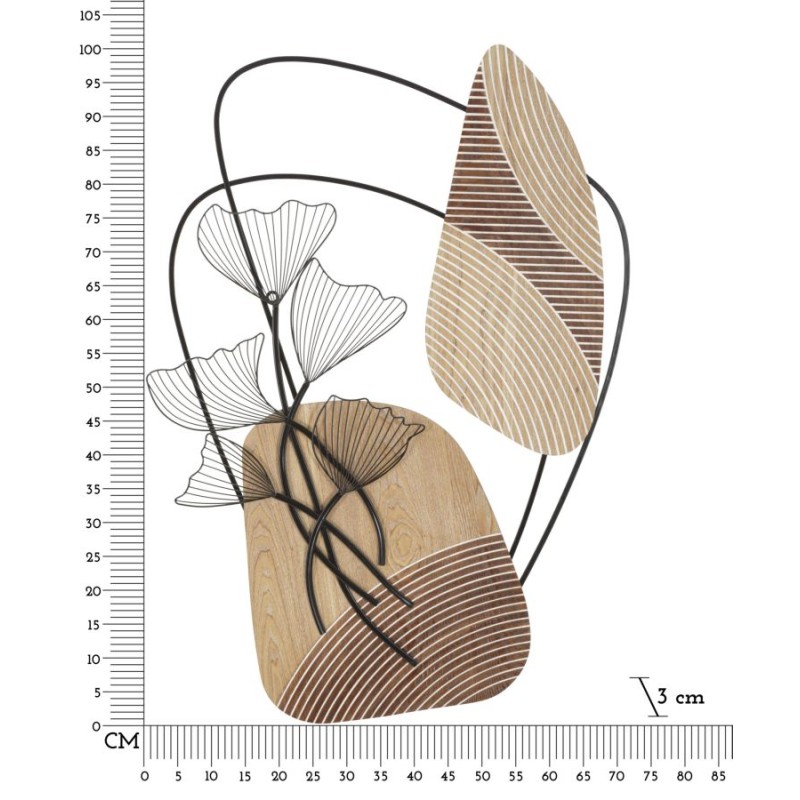 Panel mural TALI – Diseño contemporáneo y refinado (70 x 3 x 100 cm)