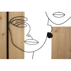 Paneles murales de hierro y madera – Elegancia y autenticidad (63 x 2 x 90 cm)