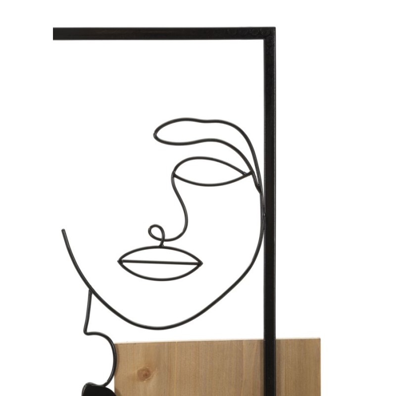 Paneles murales de hierro y madera – Elegancia y autenticidad (63 x 2 x 90 cm)