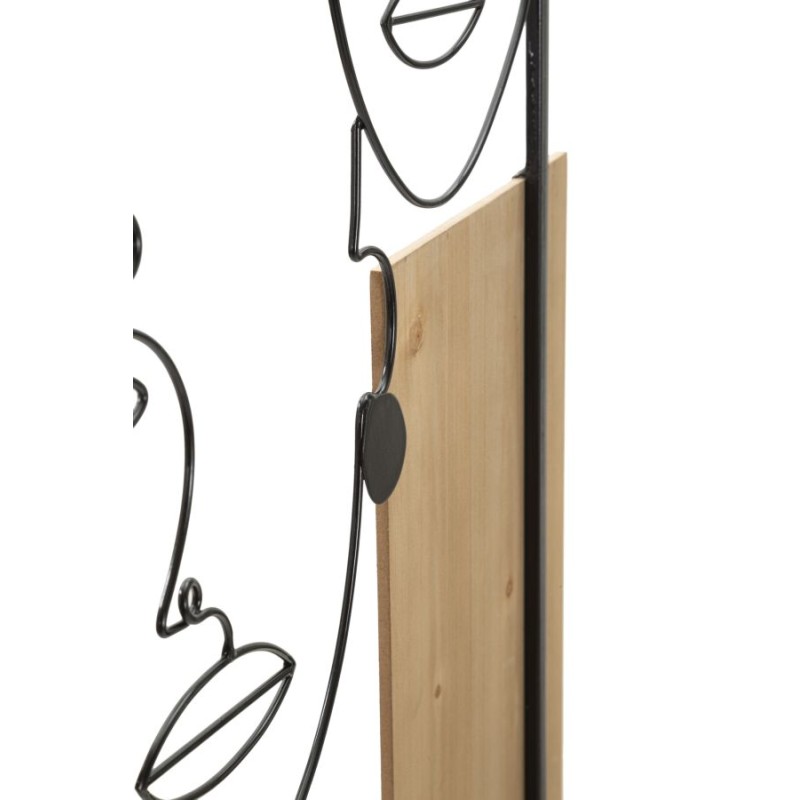 Paneles murales de hierro y madera – Elegancia y autenticidad (63 x 2 x 90 cm)