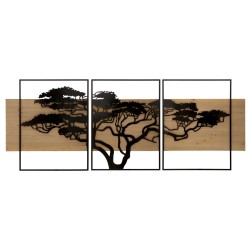 Panel de pared LAGOS – Juego de 3 piezas, estilo moderno y elegante (204 x 2 x 80 cm / 72 x 2 x 80 – 60 x 2 x 80)