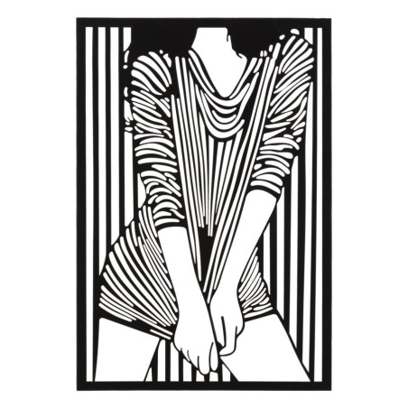 Elegante panel de pared – Sencillez y sofisticación (40 x 1,3 x 60 cm)