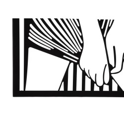 Elegante panel de pared – Sencillez y sofisticación (40 x 1,3 x 60 cm)