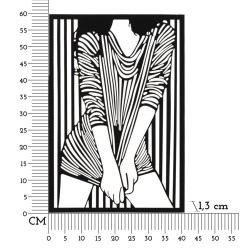 Elegante panel de pared – Sencillez y sofisticación (40 x 1,3 x 60 cm)