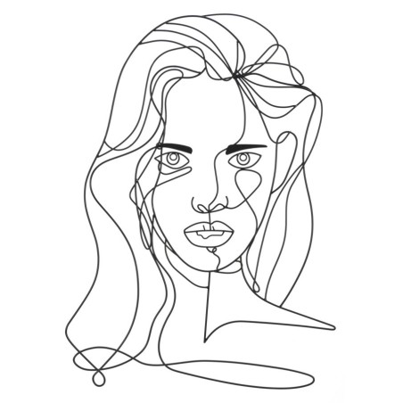 Panel mural FACE – Decoración artística (57,5 x 1,3 x 80 cm)