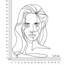 Panel mural FACE – Decoración artística (57,5 x 1,3 x 80 cm)