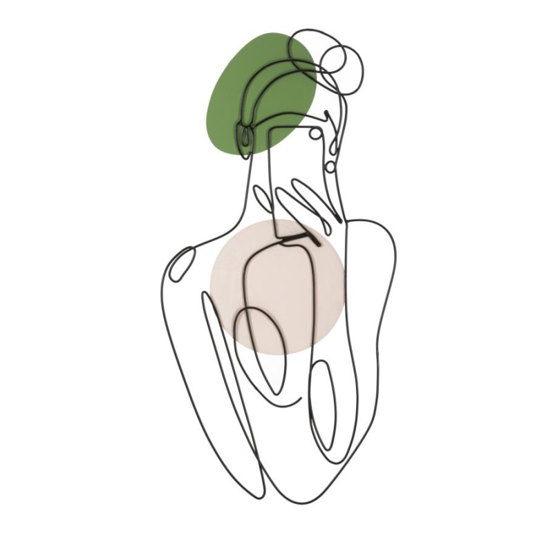 Panel mural LADY COLOR – Refinamiento colorido (40 x 1,3 x 80 cm)