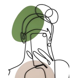 Panel mural LADY COLOR – Refinamiento colorido (40 x 1,3 x 80 cm)