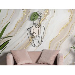 Panel mural LADY COLOR – Refinamiento colorido (40 x 1,3 x 80 cm)