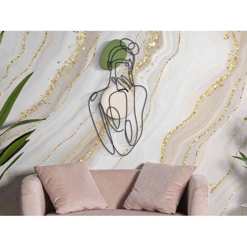 Panel mural LADY COLOR – Refinamiento colorido (40 x 1,3 x 80 cm)