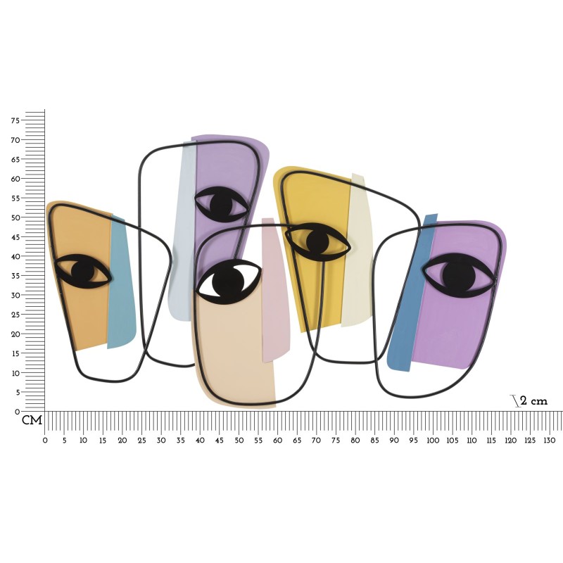 Panel mural OJOS – A – Intenso y cautivador (120 x 2 x 72 cm)